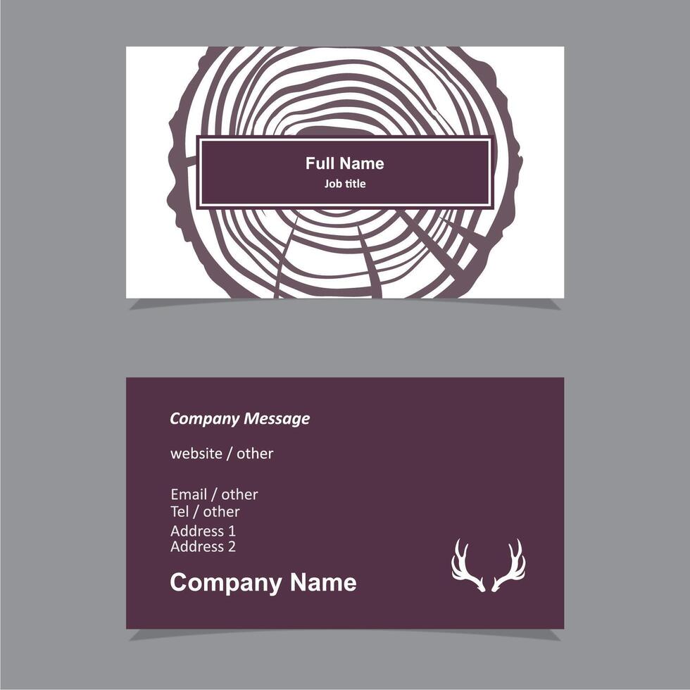 business card vector template