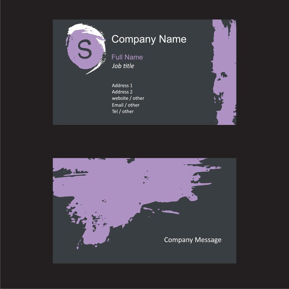 business card vector template