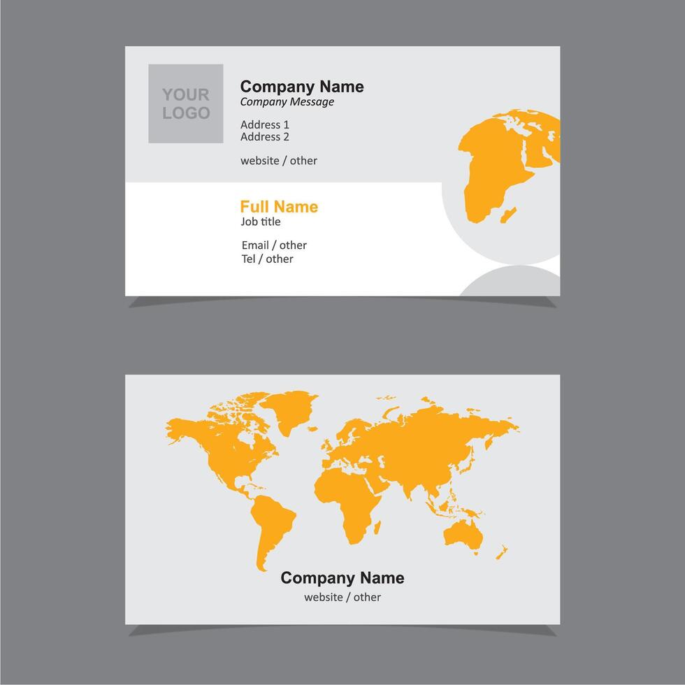 business card vector template