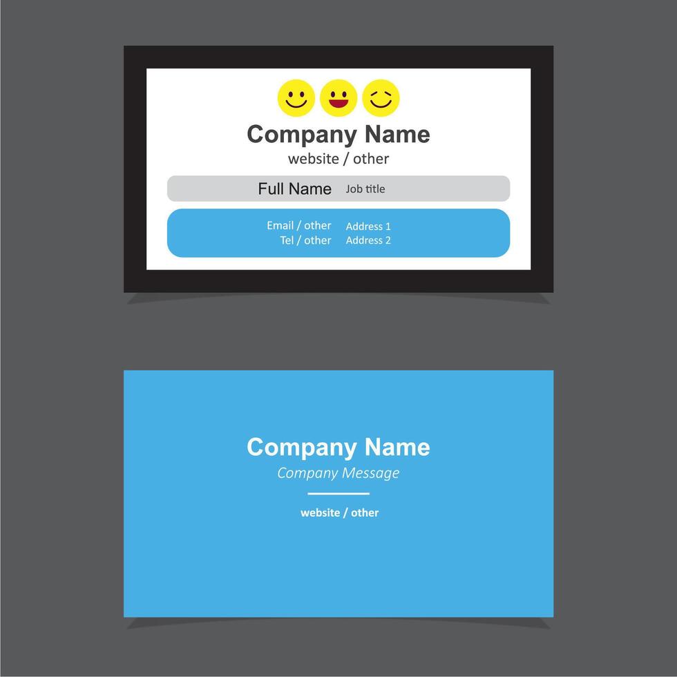 business card vector template