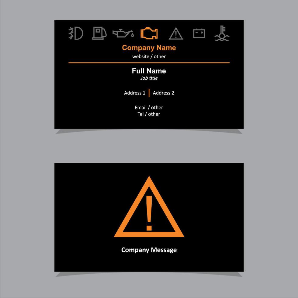 business card vector template