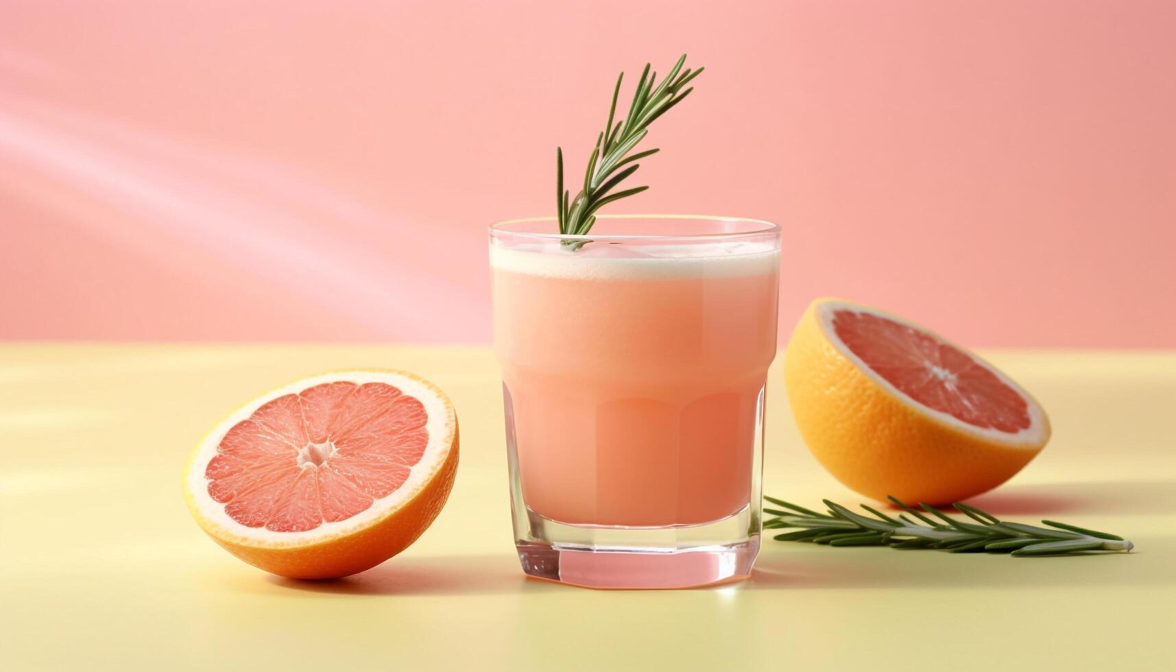 AI generated Freshness and sweetness in a glass, a refreshing summer cocktail generated by AI photo