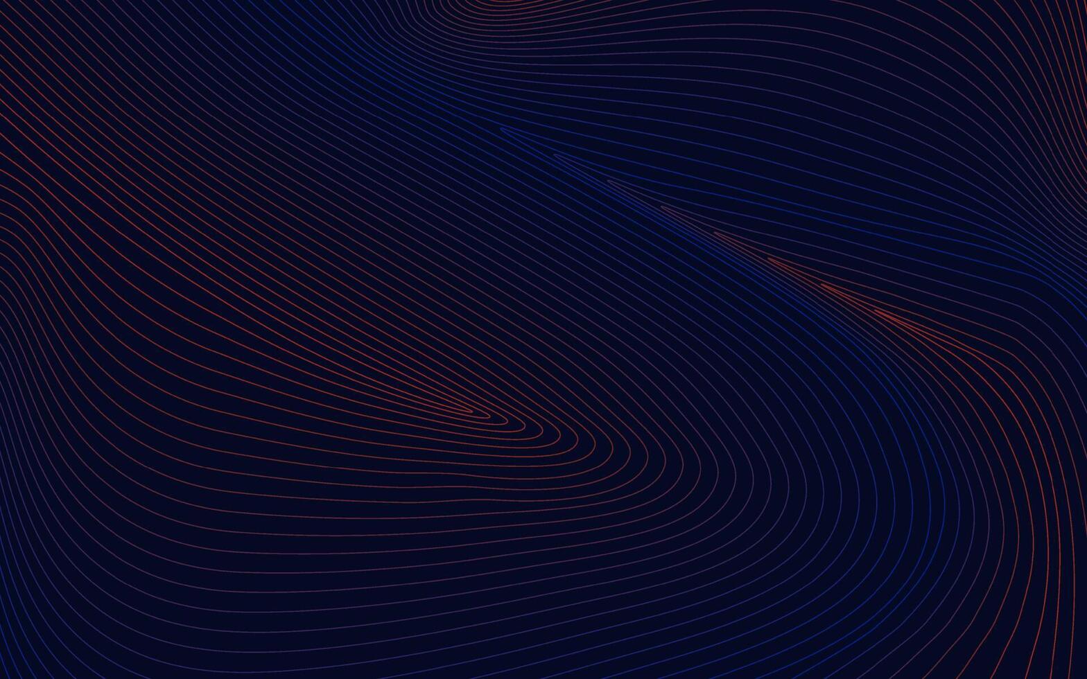 Abstract technology with dynamic wavy lines vector