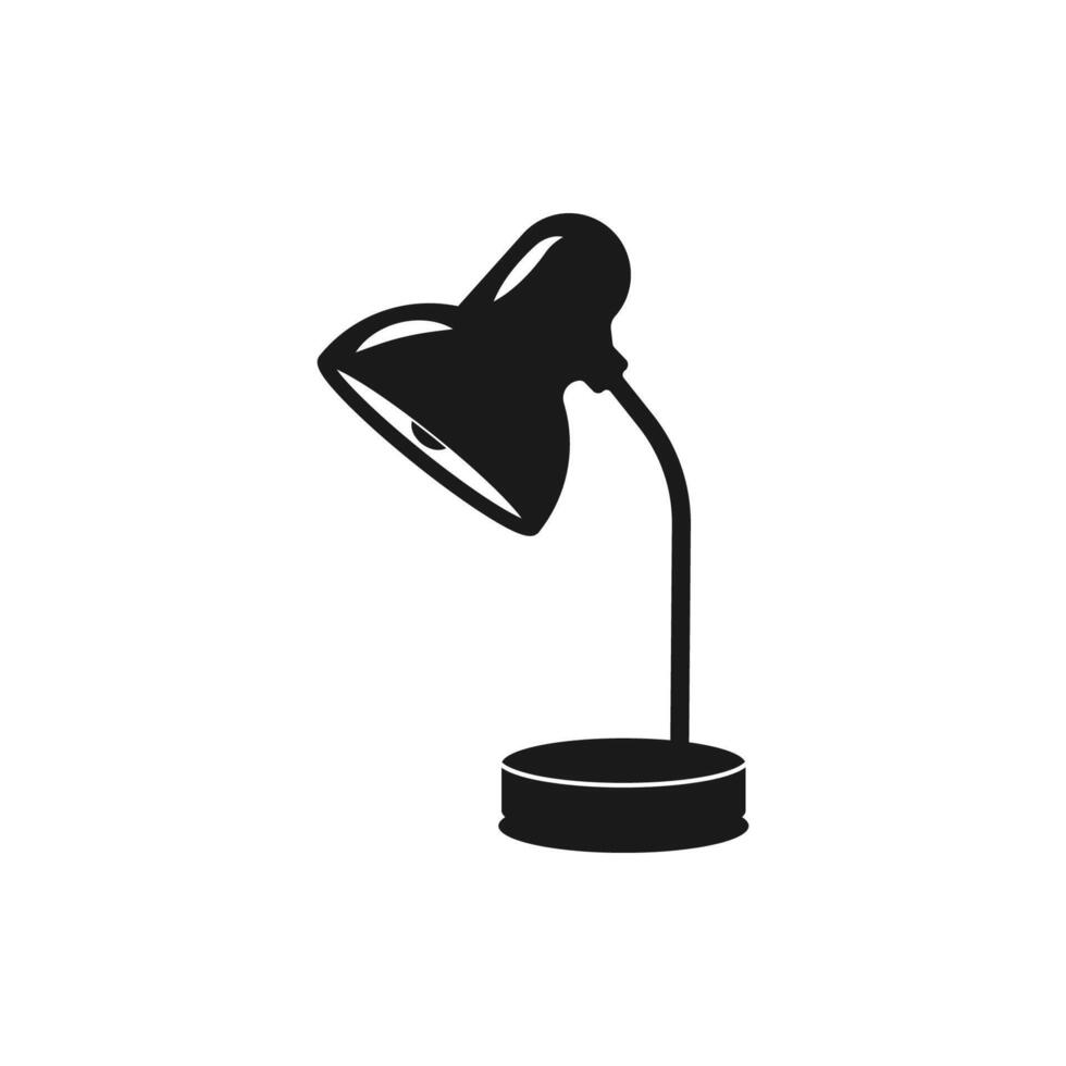 desk light lamp icon vector desk light lamp