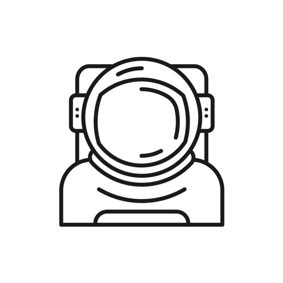 astronaut icon vector. linear style sign for use web design and mobile apps,logo.Symbol illustration. vector