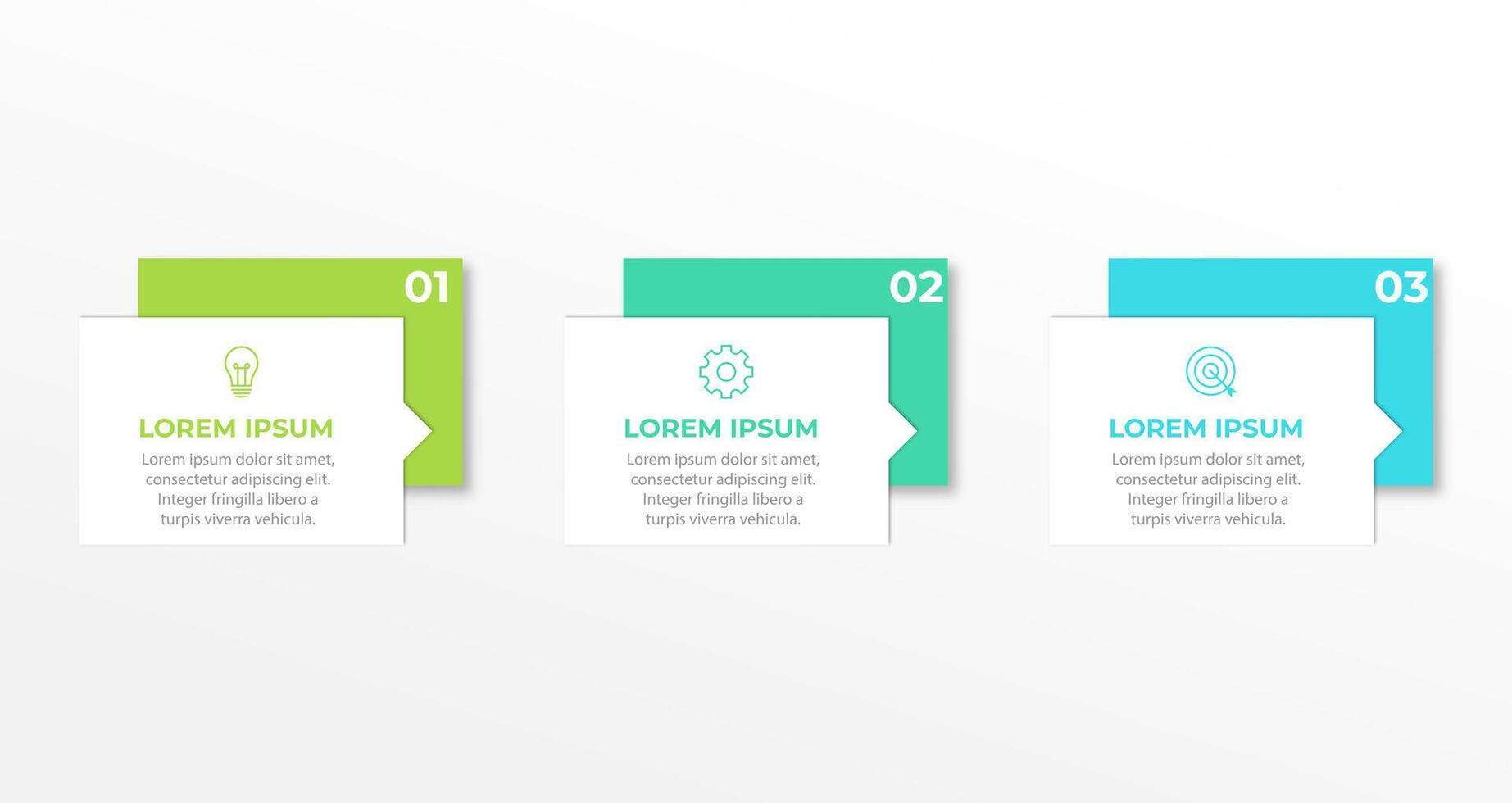 Presentation business infographic template with 3 options. Vector illustration.