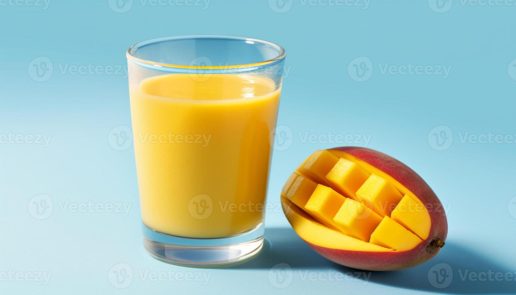 AI generated Freshness in a glass vibrant, juicy, healthy drink generated by AI photo