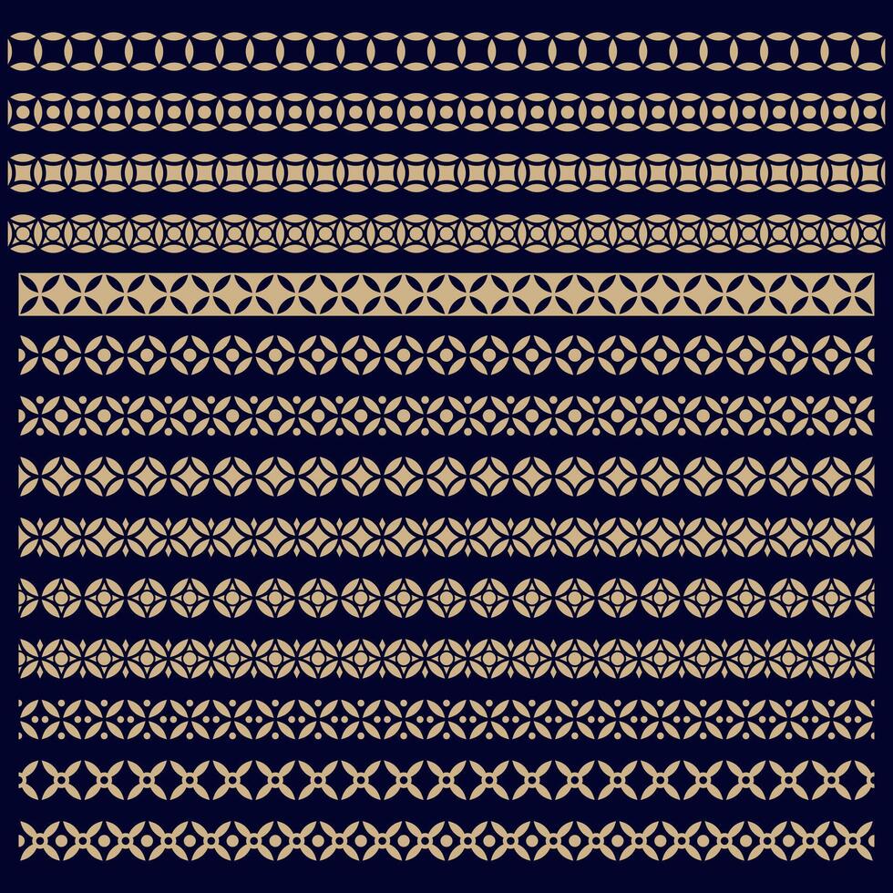 Seemless Set Tiling frame border Element isolated vector