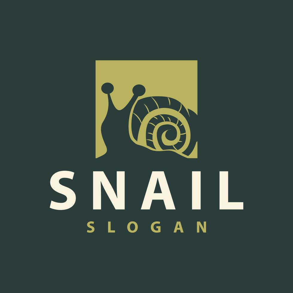caracol logo diseño silueta lento naturaleza animal ilustración sencillo vector caracol producto marca inspiración
