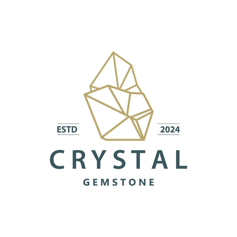 Gemstone Jewelry Logo, Design Vector Template Symbol Illustration