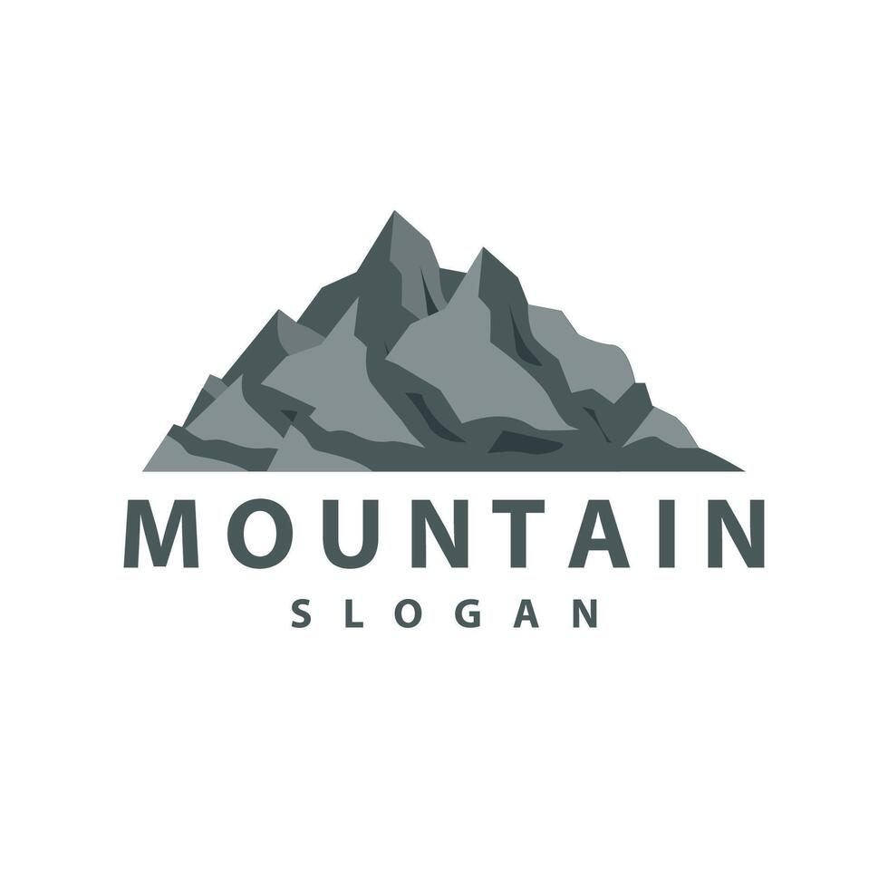 montaña logo, naturaleza paisaje vector, prima elegante sencillo diseño, ilustración símbolo modelo icono vector