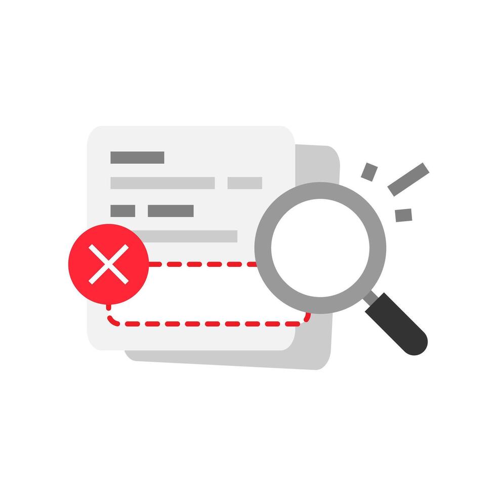 search not found. no result, data or information not available concept illustration flat design vector. simple modern graphic element for empty state ui, infographic, icon vector