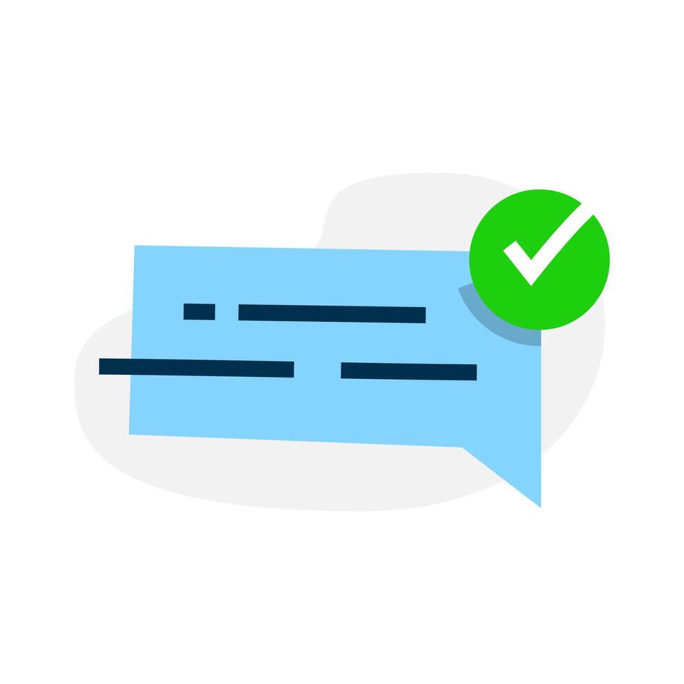 request has been accepted, message sent successfully concept illustration flat design vector. simple modern graphic element for landing page ui, infographic, icon vector