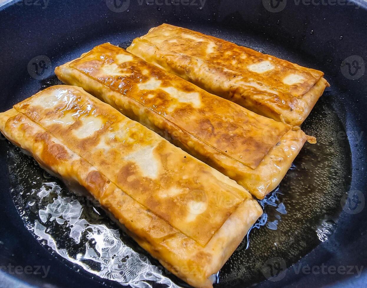 Fresh Salmon filet with herbs and spices photo