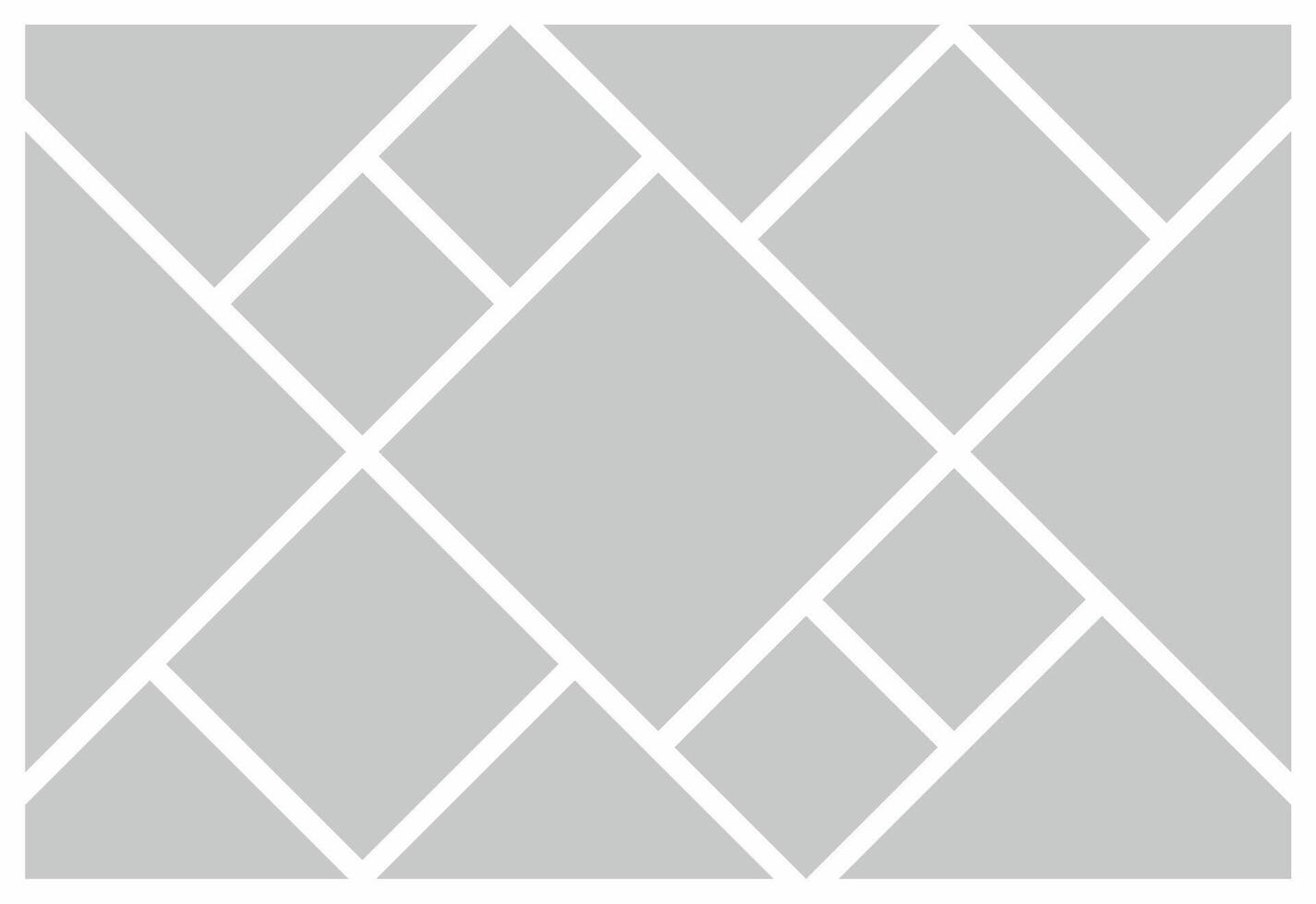 Pictures or photos frame collage abstract photo frames and digital photo wall template vector