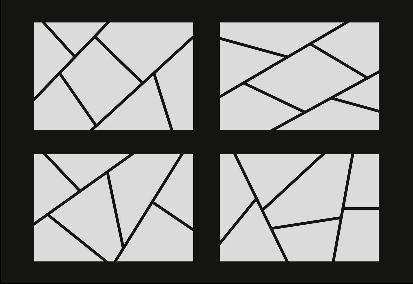 Pictures or photos frame collage abstract photo frames and digital photo wall template vector