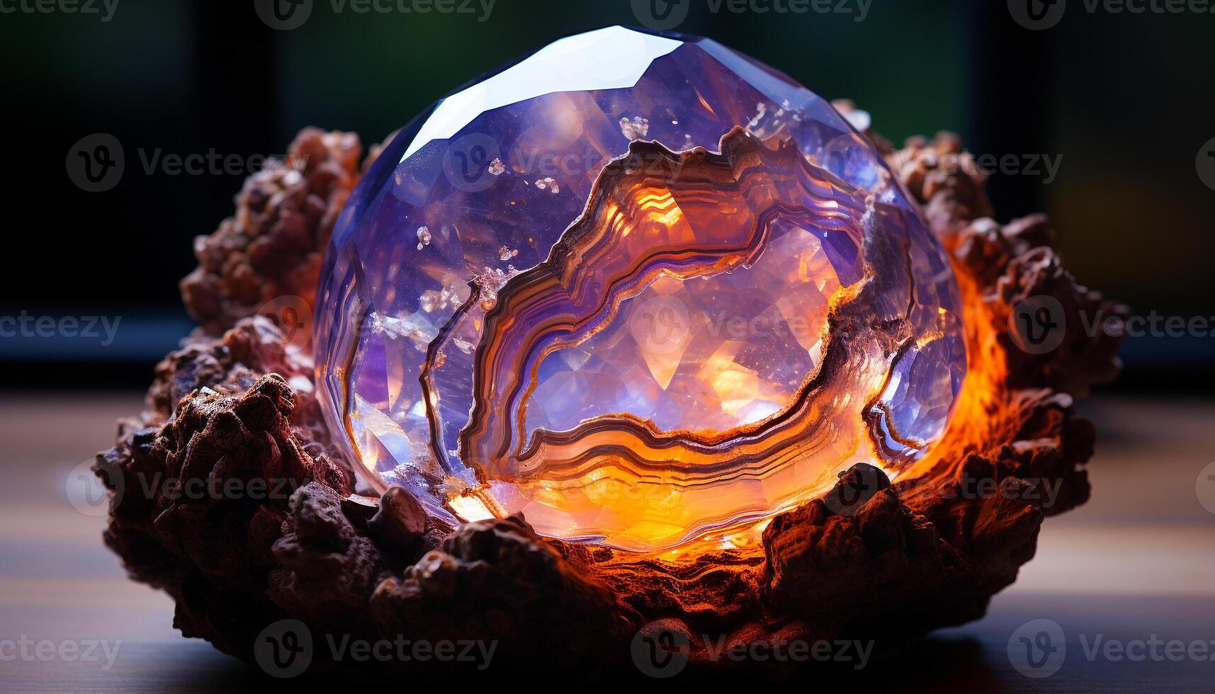AI generated Shiny gemstone collection illuminates vibrant colors in nature beauty generated by AI photo