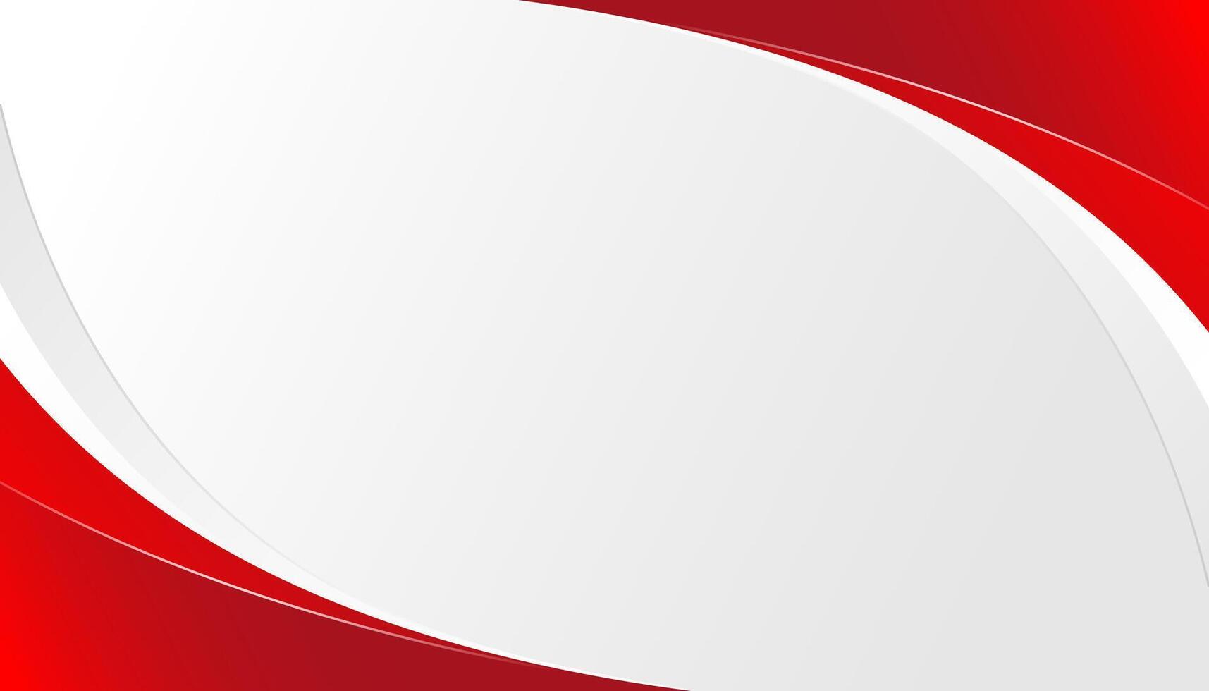 Red curve on a white background vector