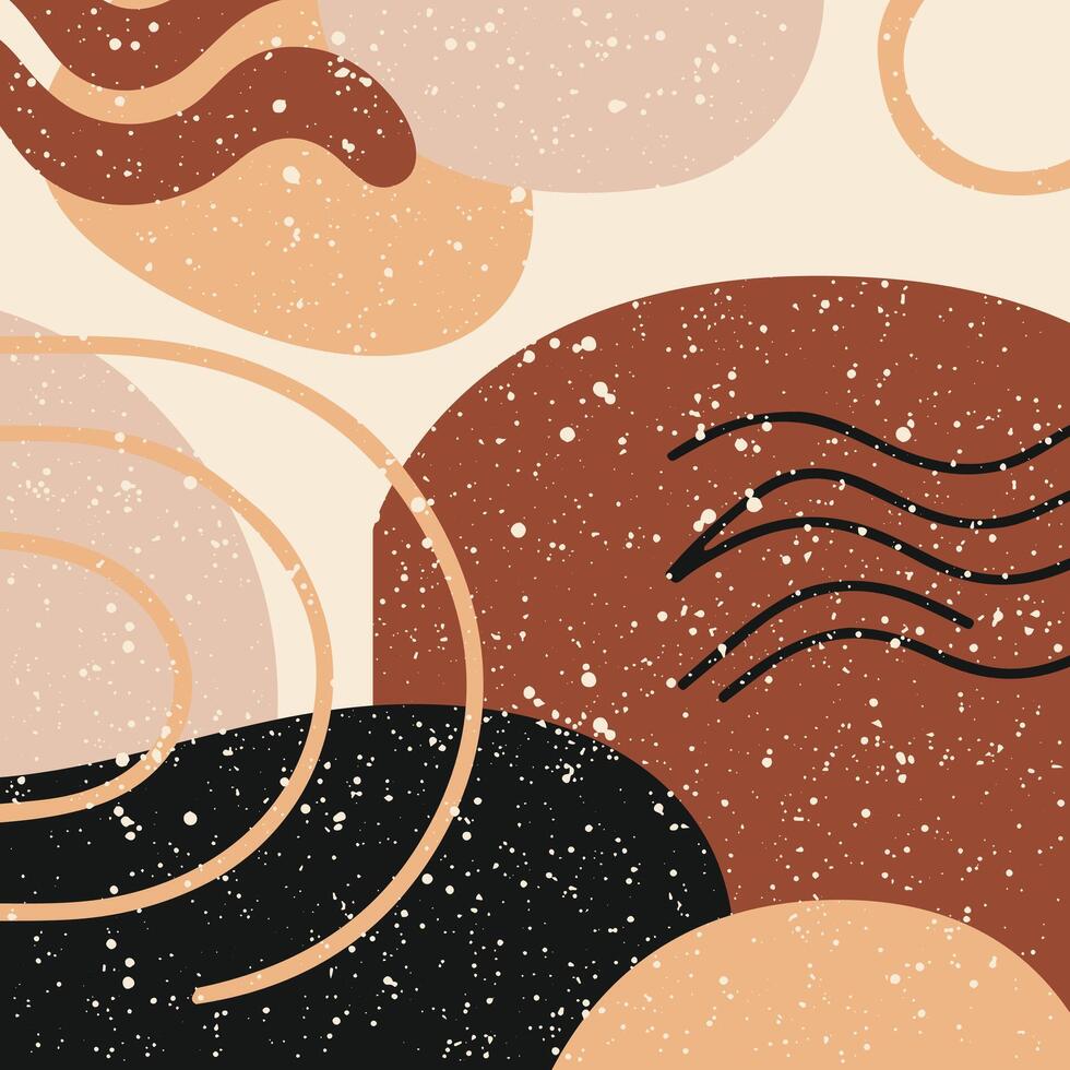 abstract Minimalist backgrounds. Hand drawn various shapes and doodle objects. Contemporary modern trendy vector illustrations. Every background is isolated.