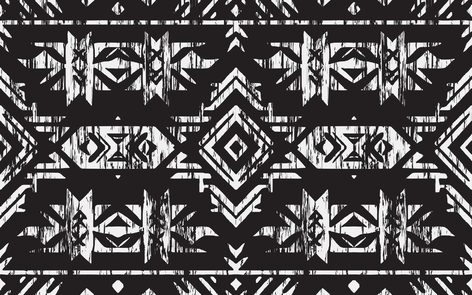 Ikat geometric ornament with diamonds. Ikkat. Seamless pattern. Aztec style. Tribal ethnic vector texture. Folk embroidery, Indian, Scandinavian, Gypsy, Mexican, African rug, wallpaper.