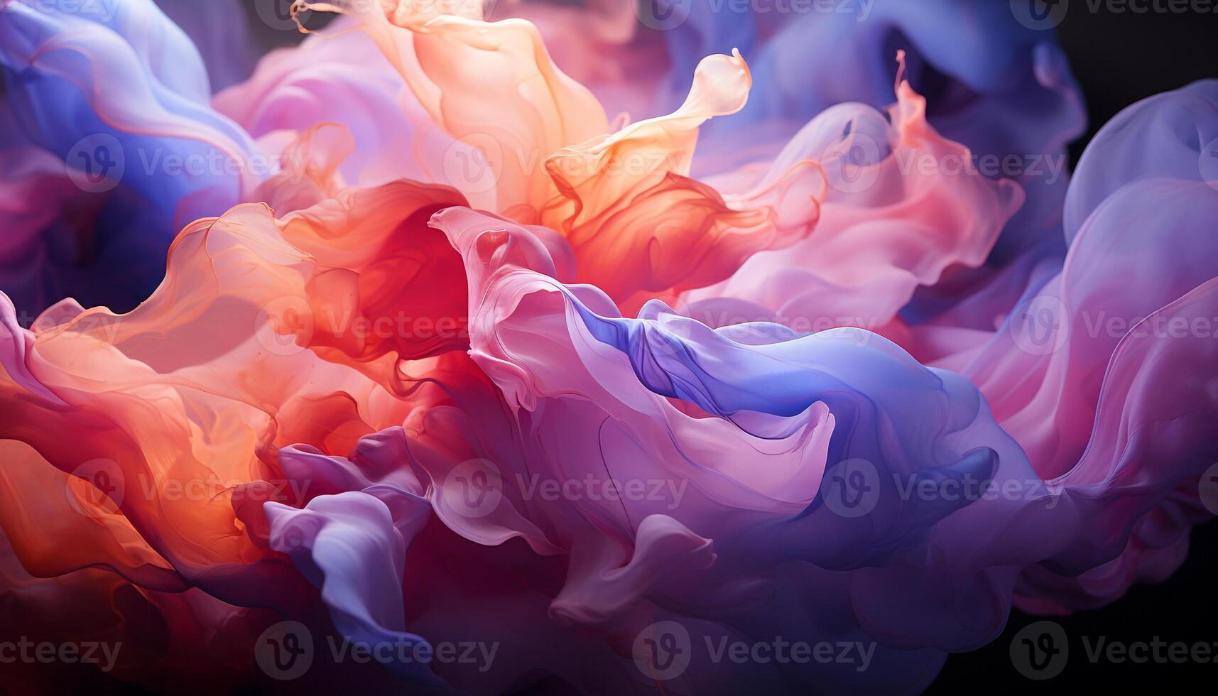 AI generated Abstract colors paint a vibrant, flowing wave of creativity generated by AI photo