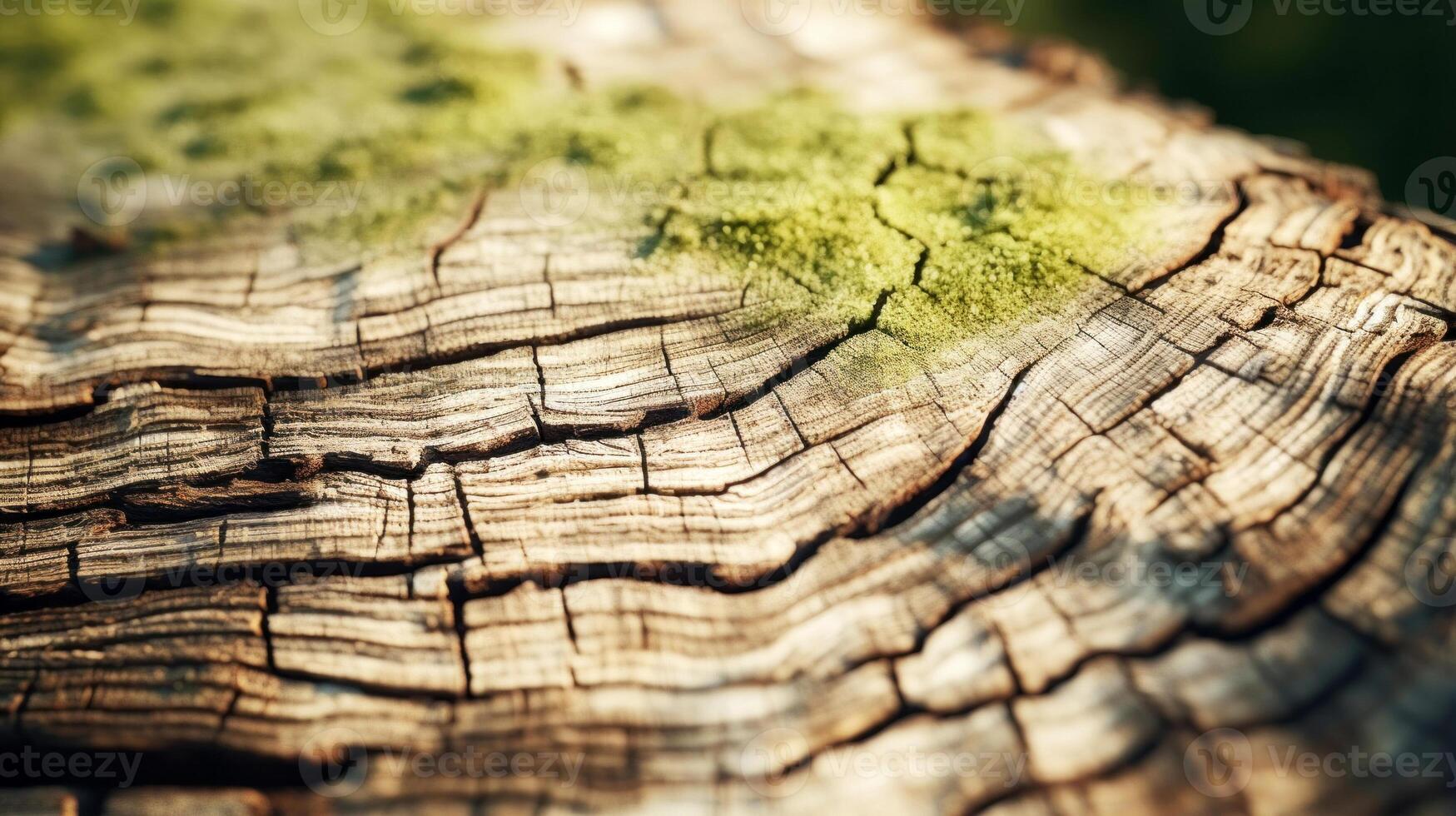 ai generado texturizado árbol anillo cerca arriba foto