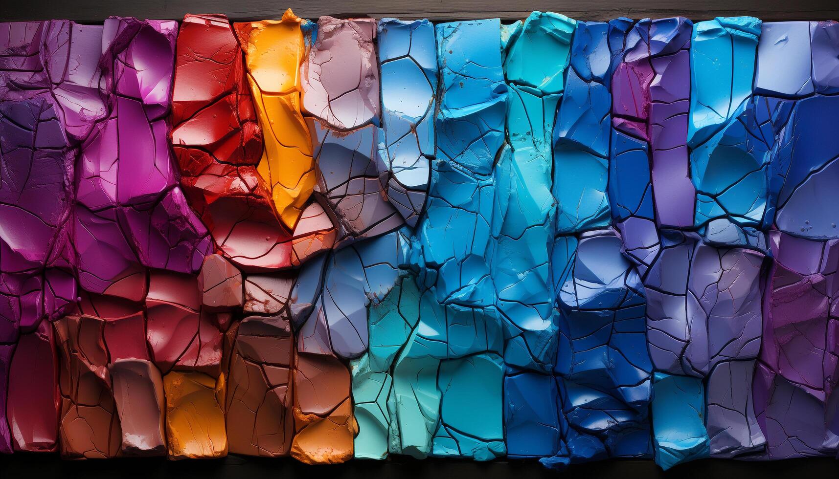 AI generated Vibrant colors illuminate futuristic architecture in a bright, abstract backdrop generated by AI photo