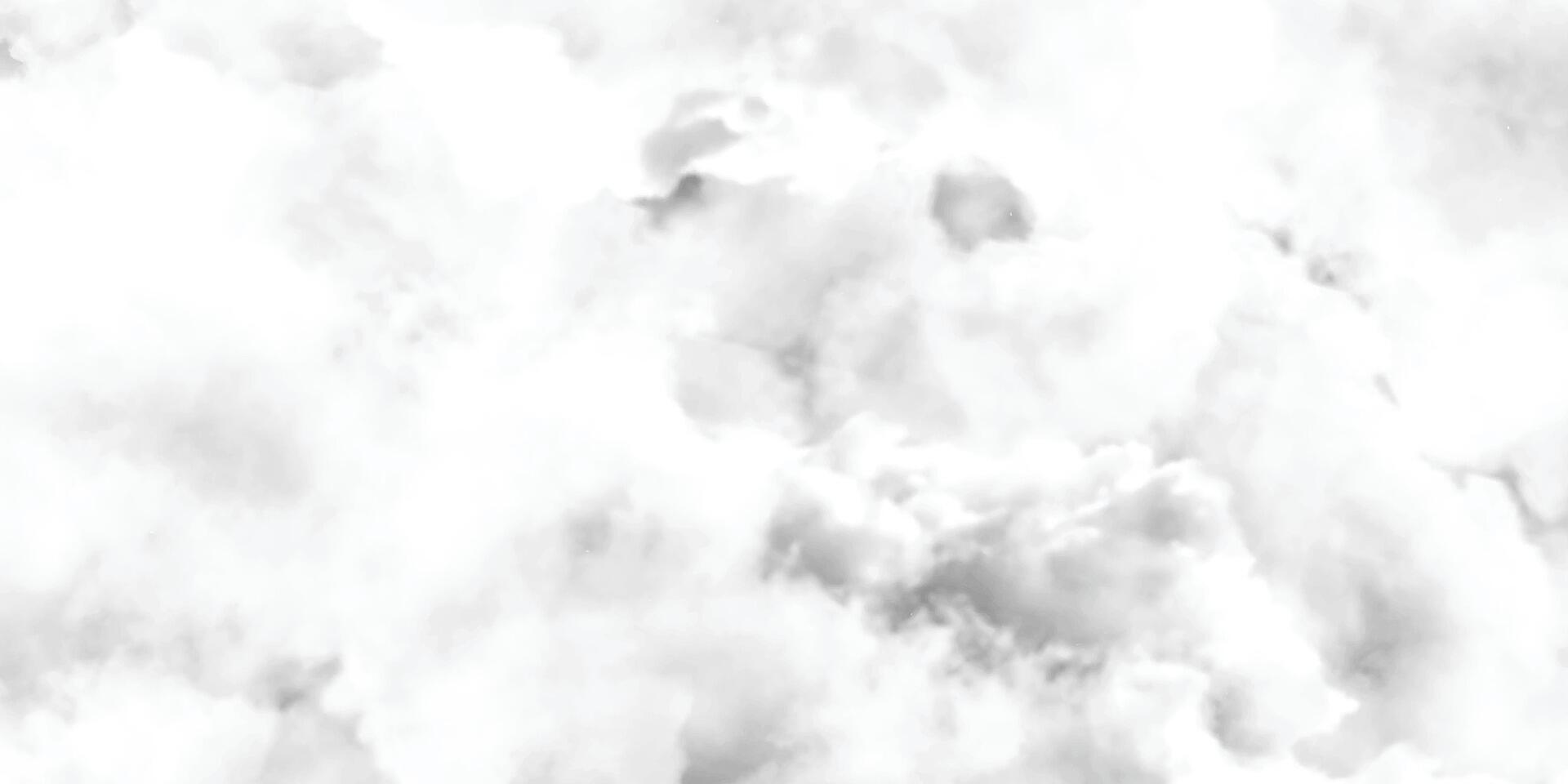 White clouds in the sky. Monochrome gray white watercolor. Abstract grunge white shades watercolor background. Silver ink and watercolor textures vector