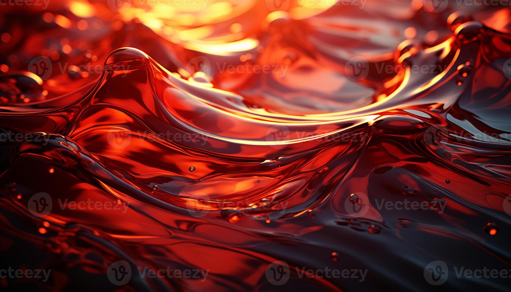 AI generated Abstract background with vibrant colored water drops creating a wave pattern generated by AI photo