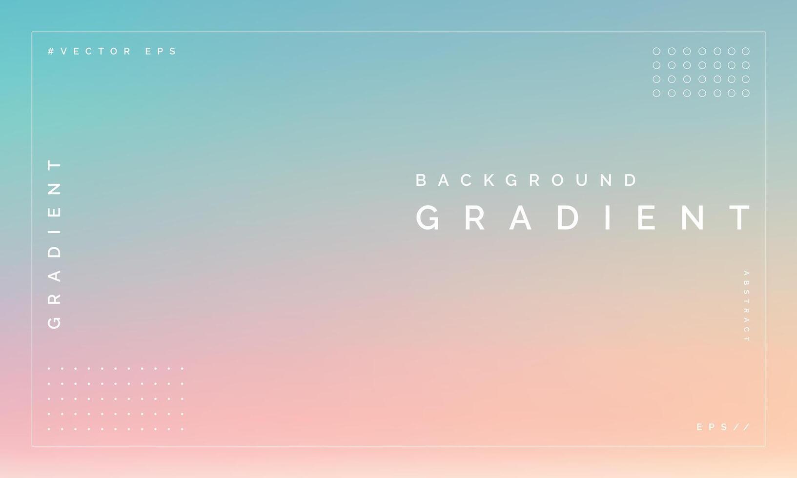 Raw Style Technicolor Gradient Featuring Minimal Pastel Tones vector