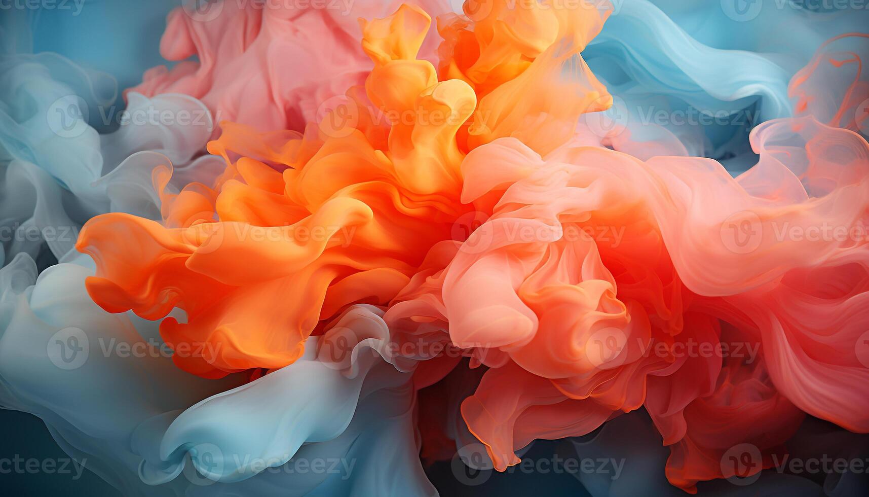 AI generated Abstract colors in motion create a vibrant, futuristic underwater fantasy generated by AI photo