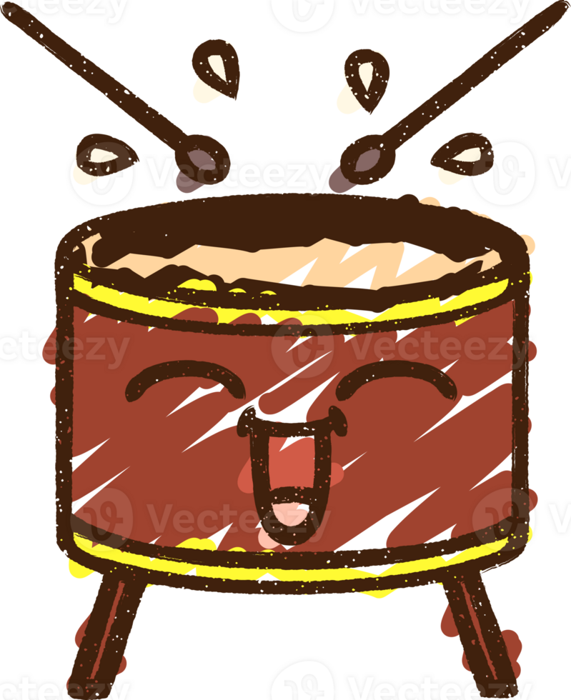 Drum Chalk Drawing png