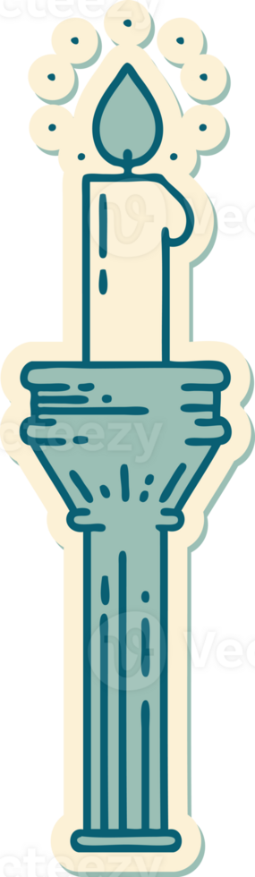 sticker of tattoo in traditional style of a candelabra png