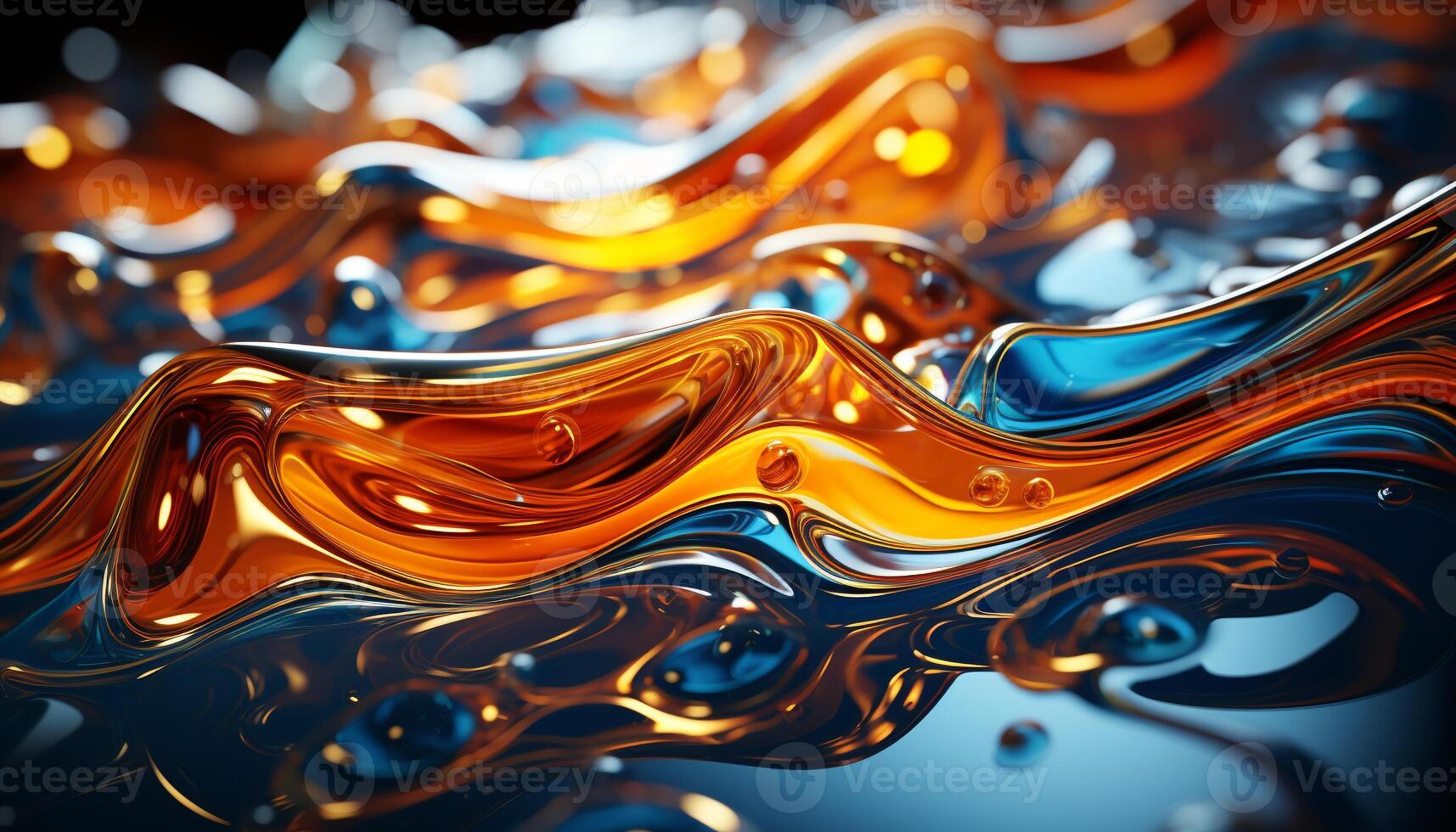 AI generated Abstract backdrop with futuristic wave pattern in vibrant colors generated by AI photo
