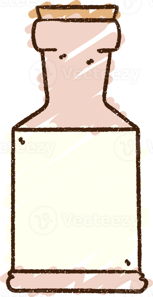 Bottle Chalk Drawing png