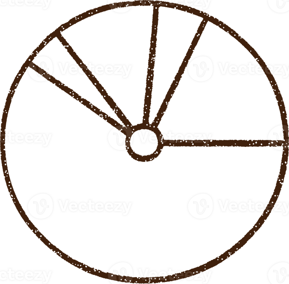 Pie Chart Charcoal Drawing png