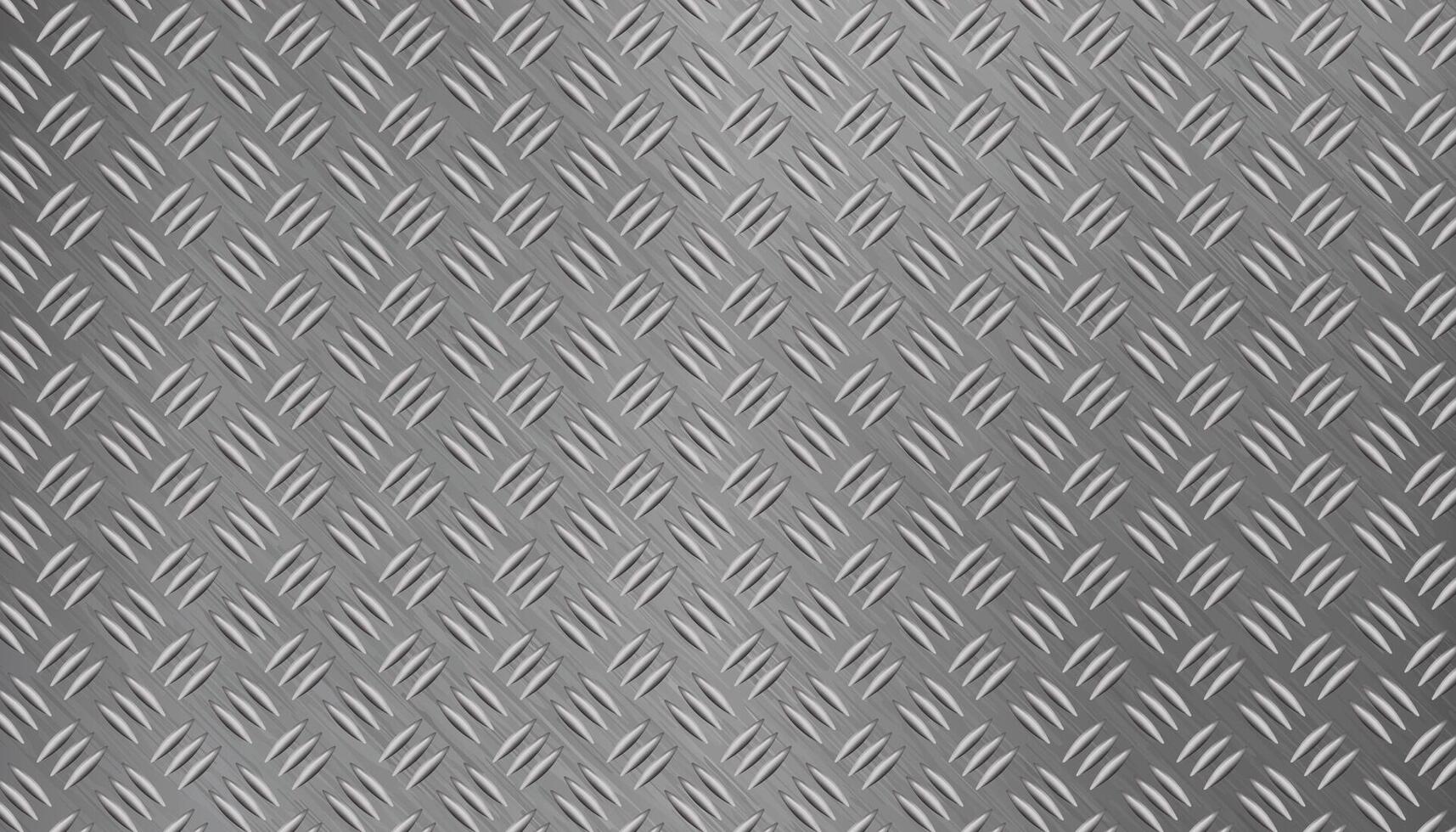 3d realistic vector iluustration. Metal floor. Still thread pattern.