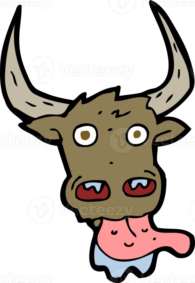 cartoon cow face png