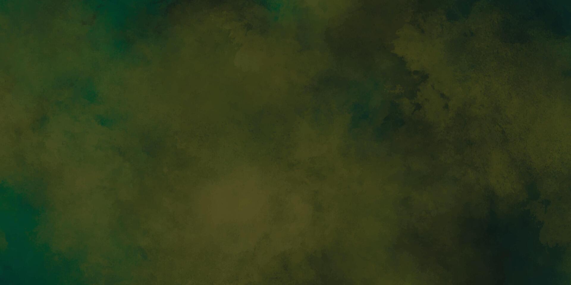 Old vintage yellow green and brown background with distressed texture and grunge design. Abstract background with space. Dark green, yellow summer or spring design with painted texture vector