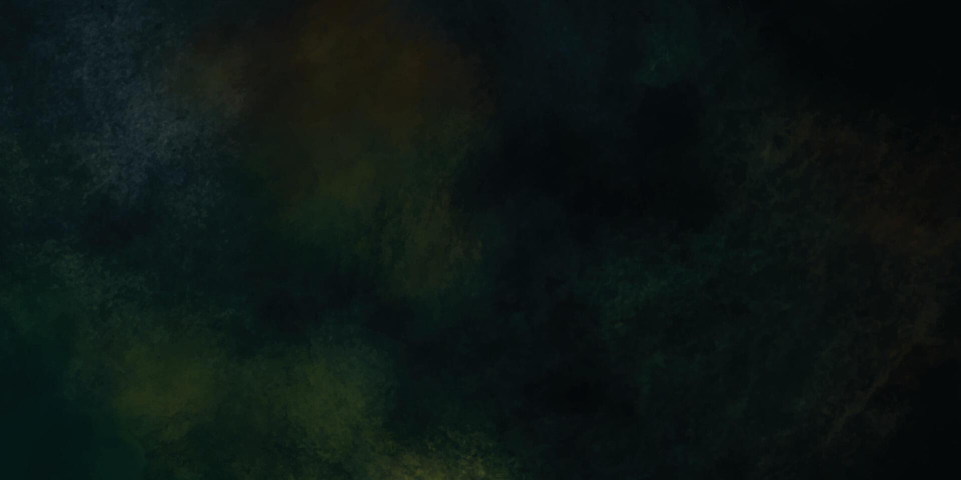 black and green background. dark grunge texture vector