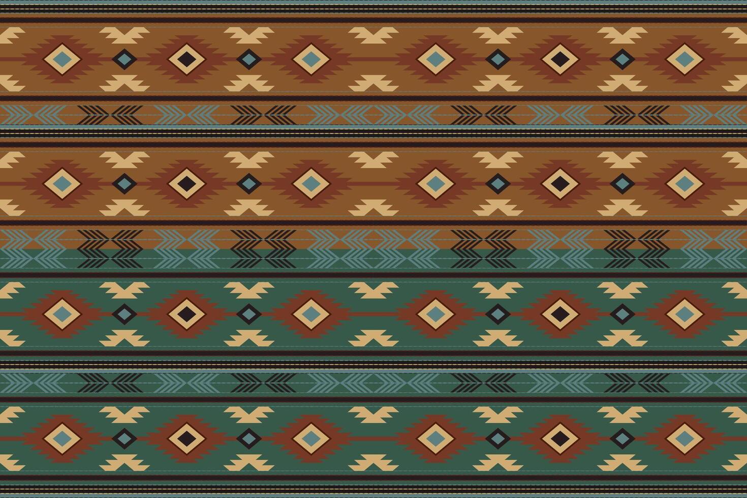 navajo tribal vector sin costura modelo. nativo americano ornamento. étnico sur occidental decoración estilo. boho geométrico ornamento. vector sin costura modelo. mexicano frazada, alfombra. tejido alfombra ilustración.