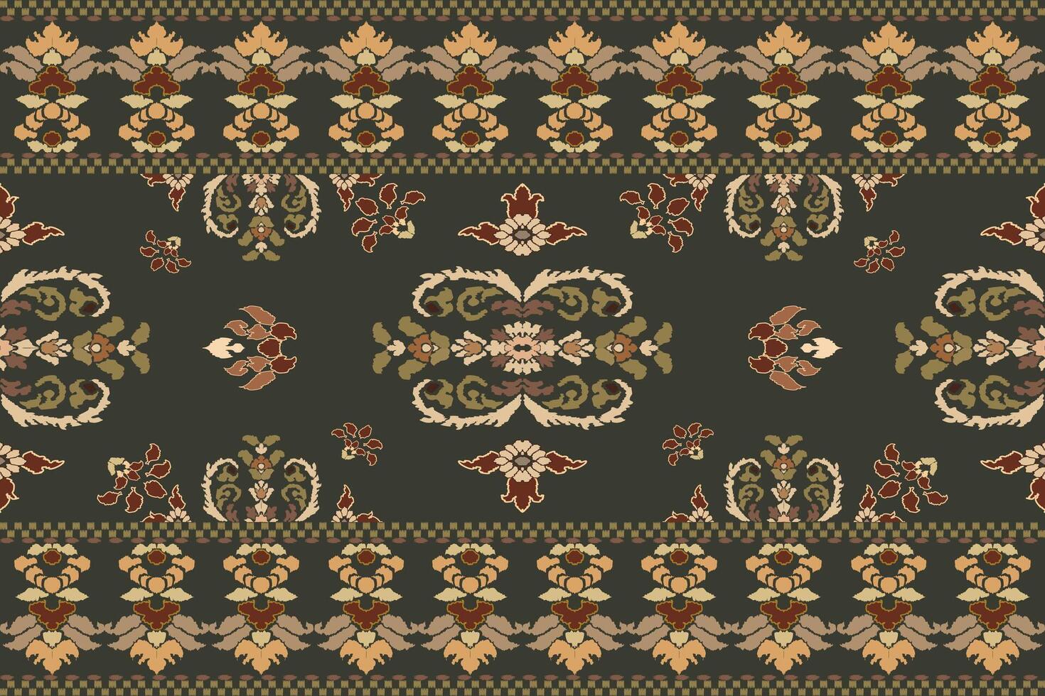 ikat tribal indio sin costura modelo. étnico azteca tela alfombra mandala ornamento nativo boho cheurón textil.geometrico africano americano oriental tradicional vector ilustraciones. bordado estilo.