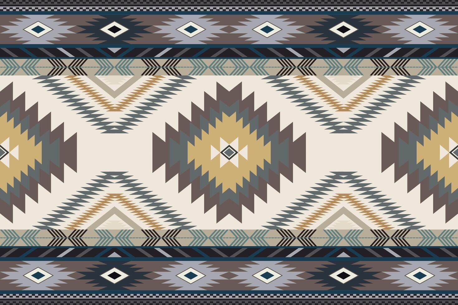 ikat tribal indio sin costura modelo. étnico azteca tela alfombra mandala ornamento nativo boho cheurón textil.geometrico africano americano oriental tradicional vector ilustraciones. bordado estilo.