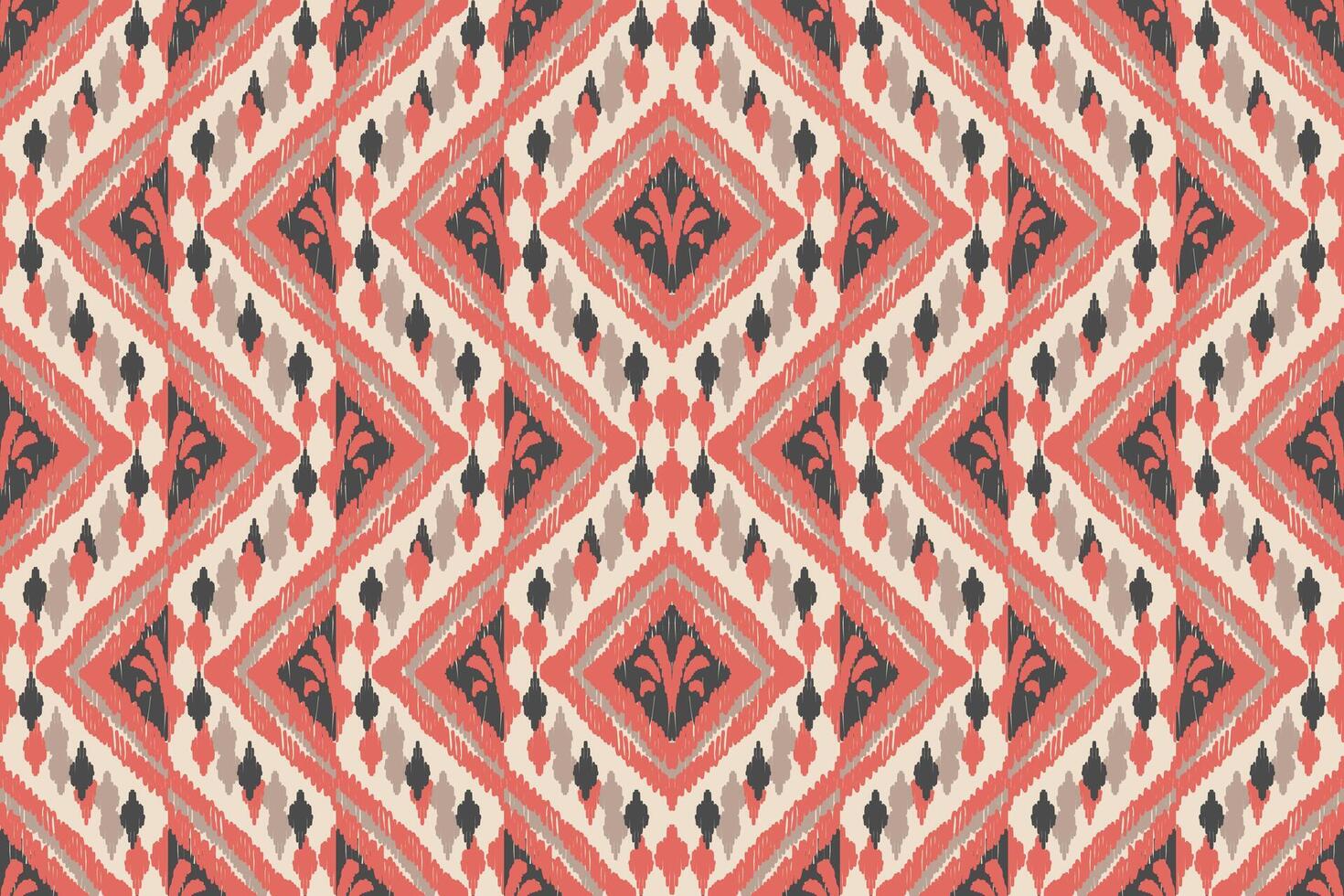 ikat tribal indio sin costura modelo. étnico azteca tela alfombra mandala ornamento nativo boho cheurón textil.geometrico africano americano oriental tradicional vector ilustraciones. bordado estilo.