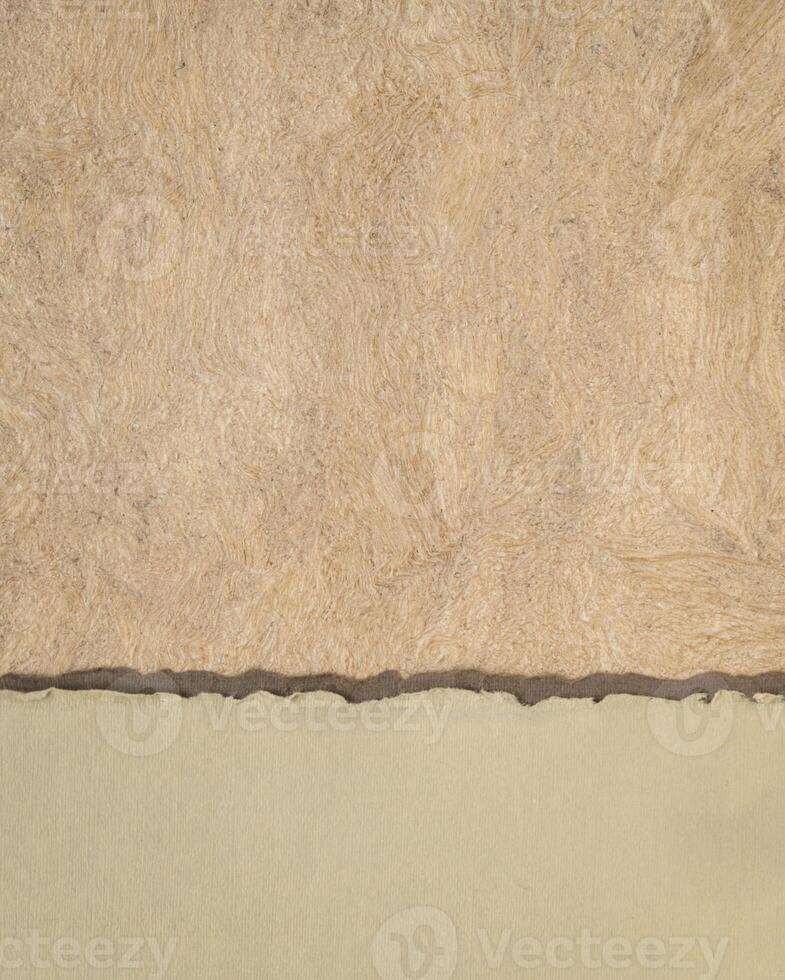 abstract paper landscape in pastel earth tones tones - collection of handmade papers photo