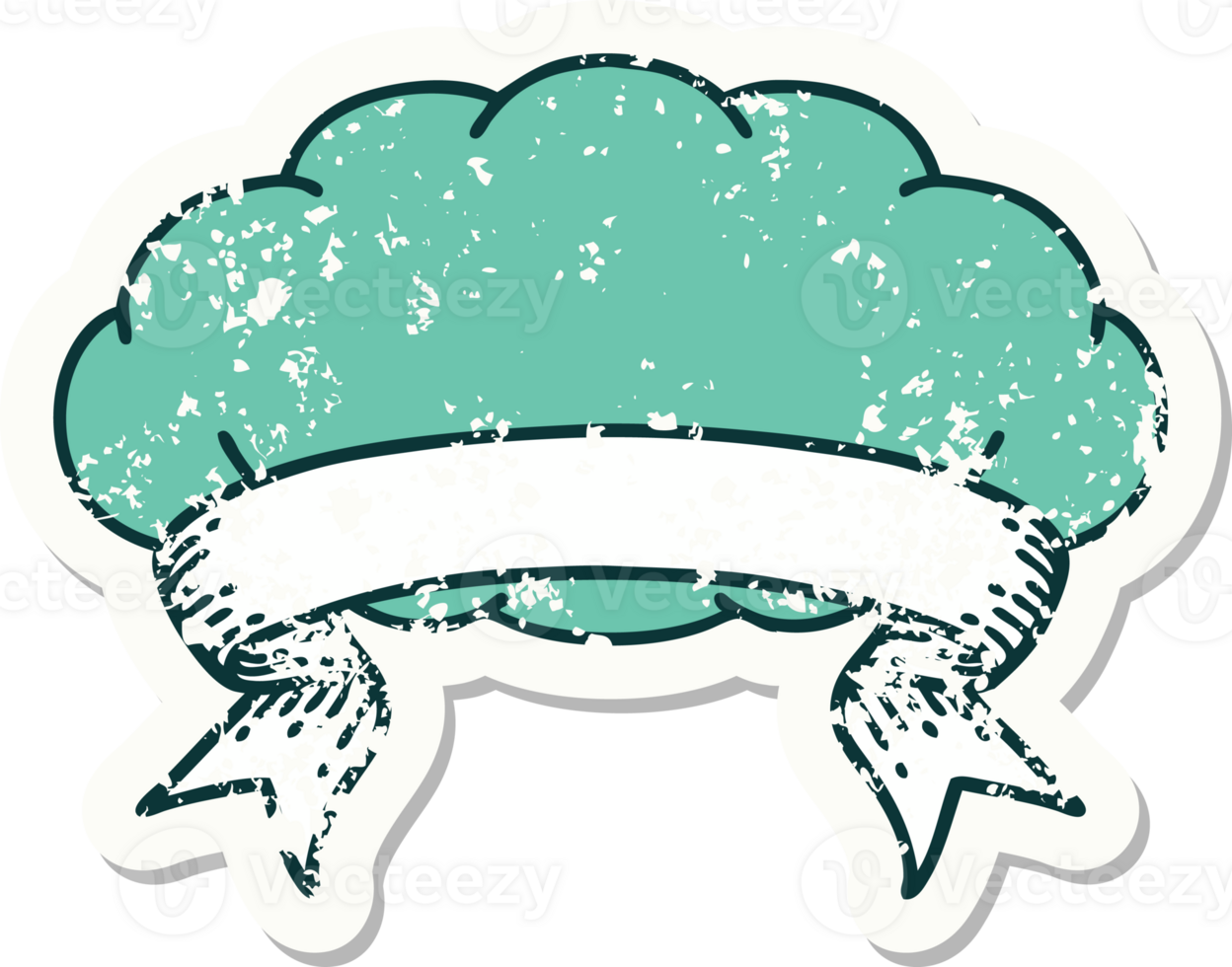 grunge sticker with banner of a cloud a grey cloud png