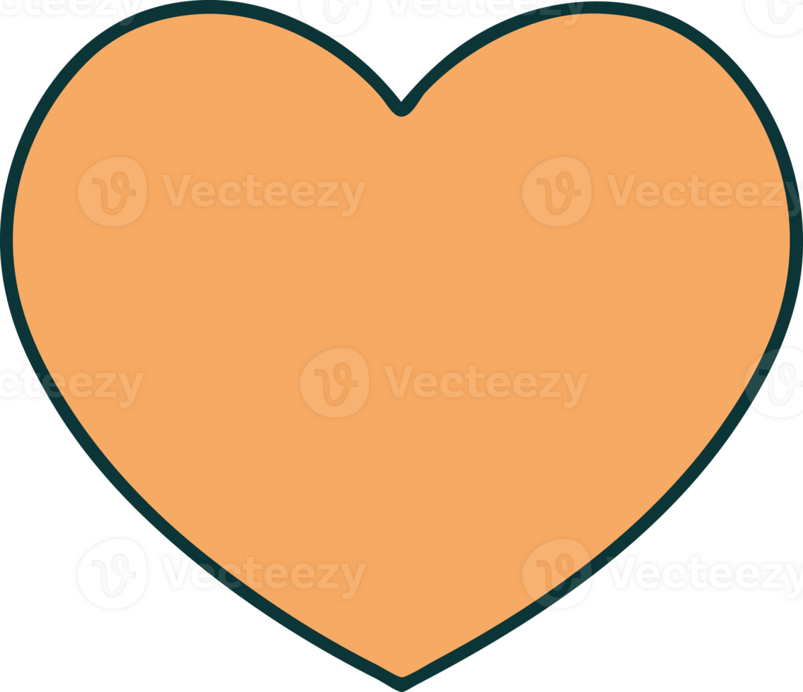 tattoo style icon of a heart png