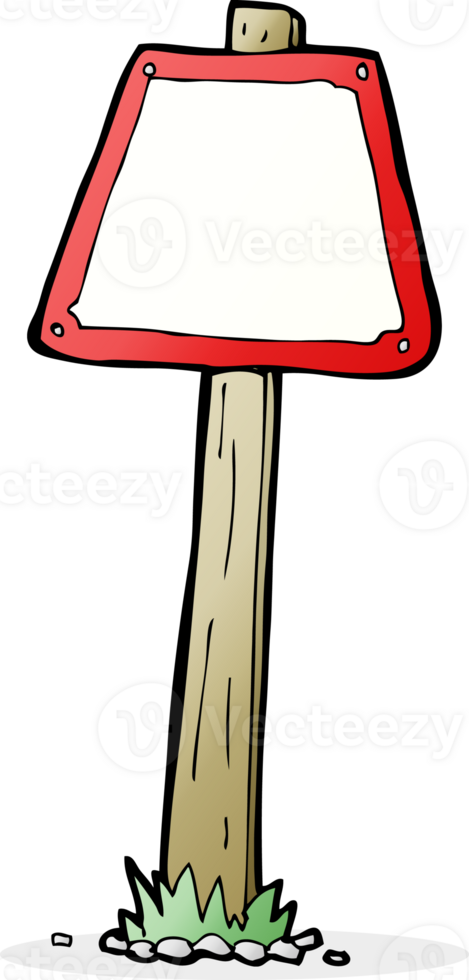 cartoon road sign png