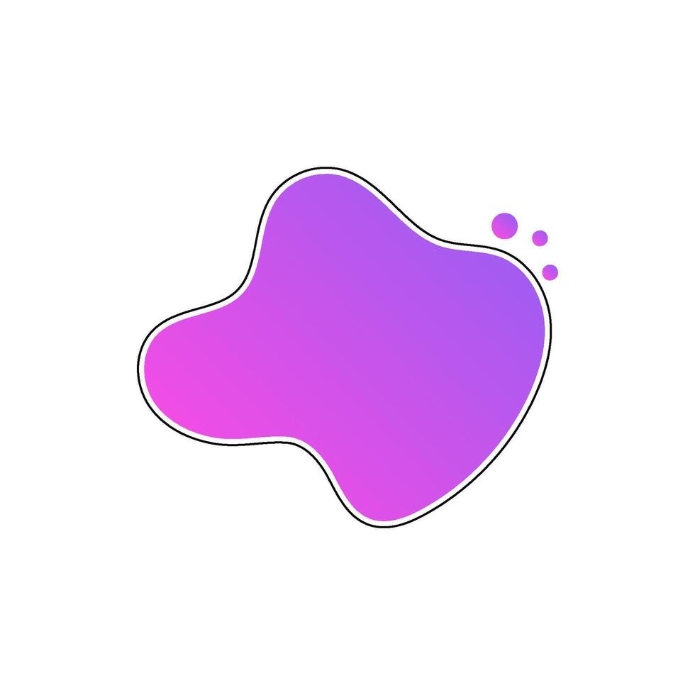 Fluid liquid abstract shape element vector design templates simple and modern concept