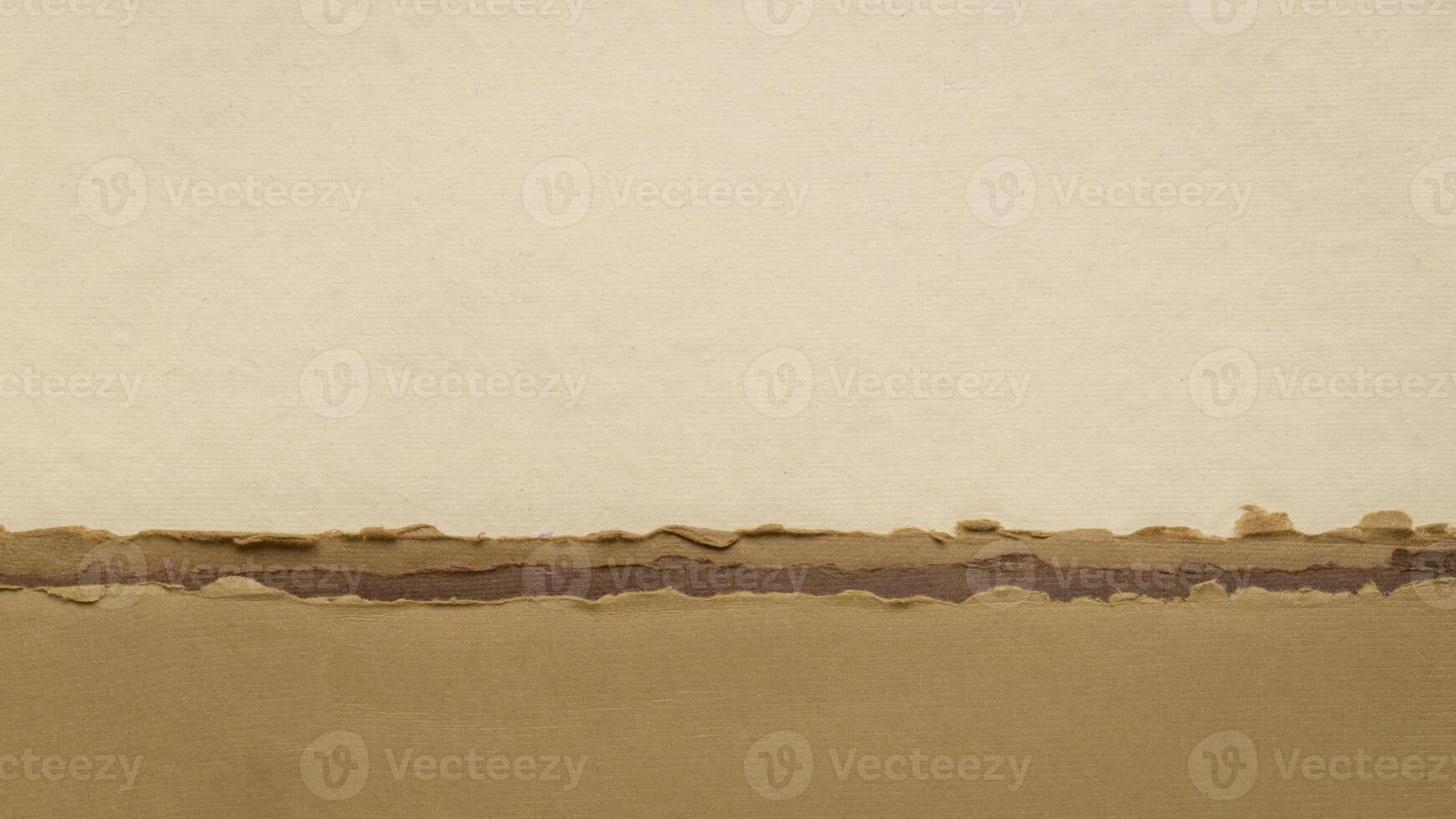 abstract landscape in earth pastel tones - a collection of handmade rag papers photo